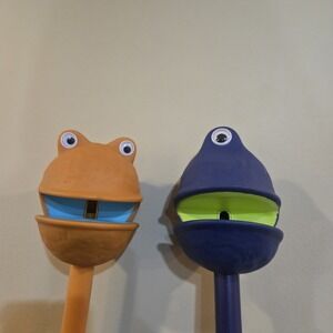 Educational Insights Puppet On A Stick Monster Lot Of 2 Fez And Izzy